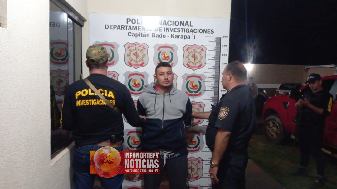 Detienen a supuesto sicario con orden de captura en Capitán Bado.