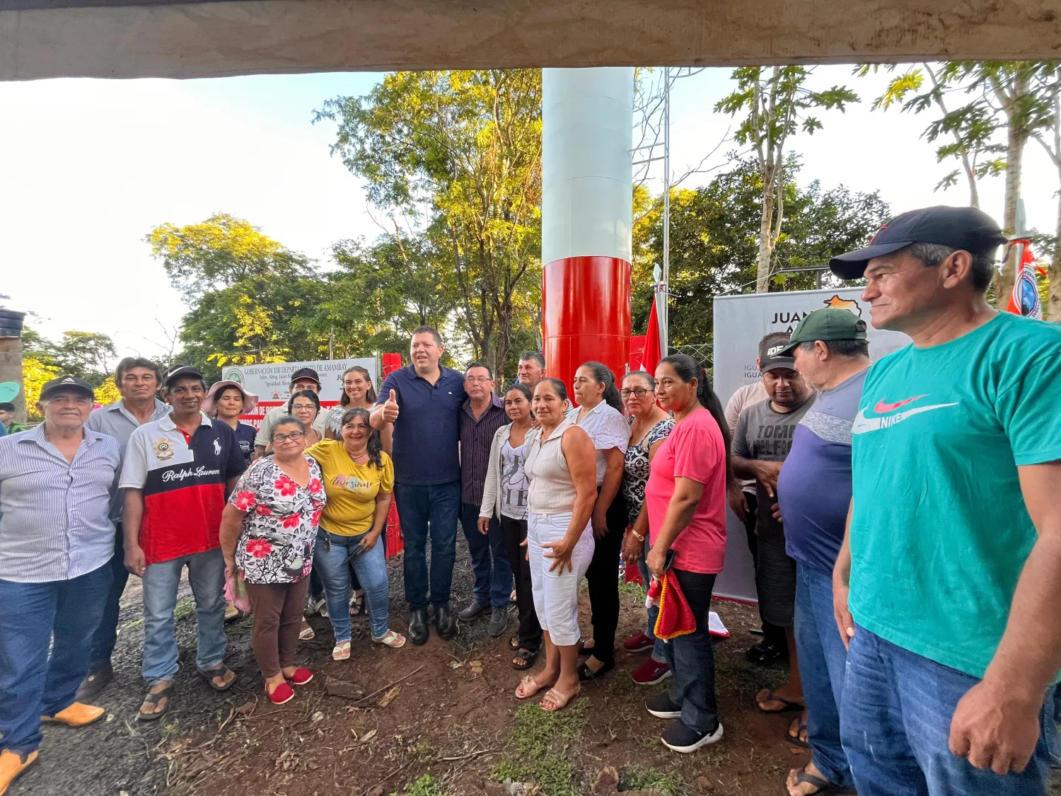 Gobernador inaugura sistema de agua potable en la colonia Virgen de Caacupé