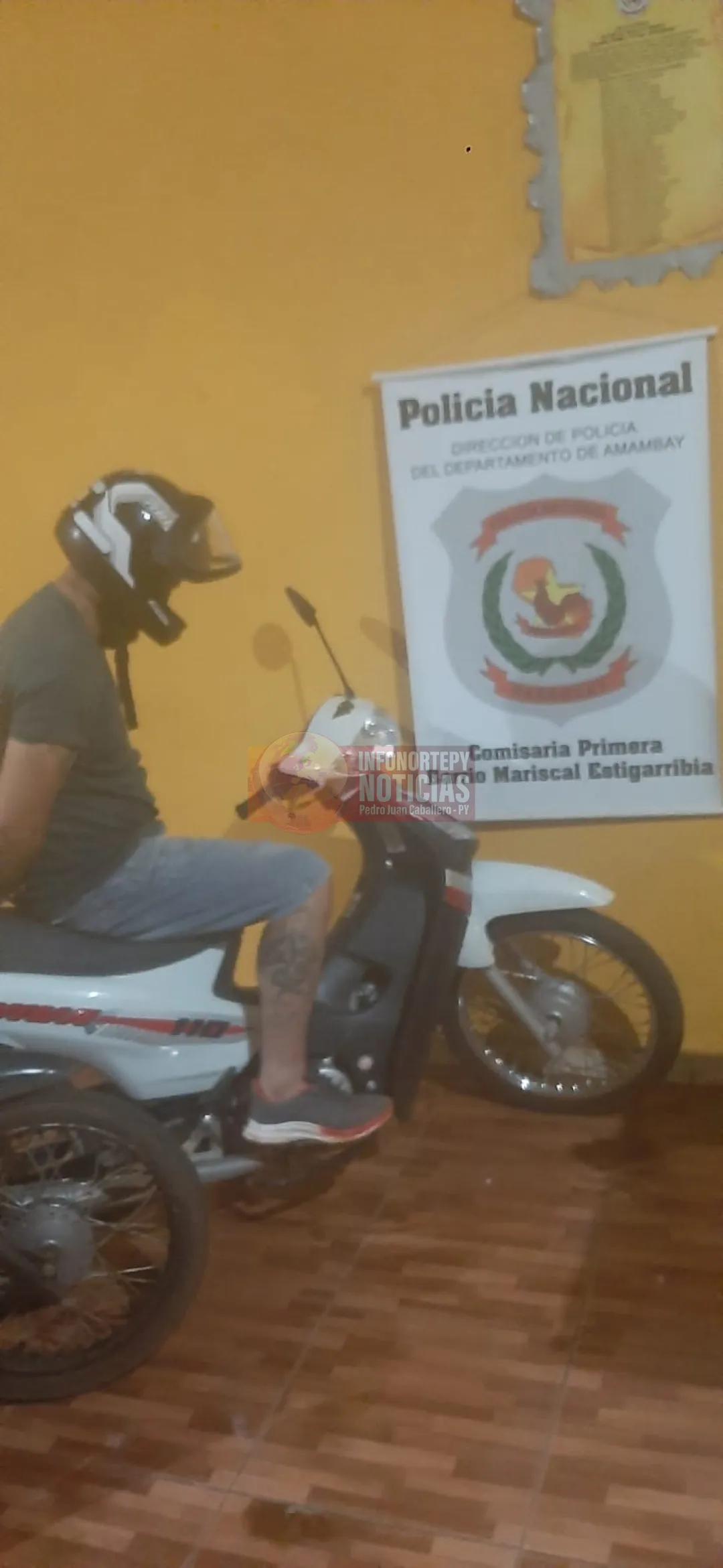 Detienen a un hombre con dos motocicletas, una de ellas robada, en Pedro Juan