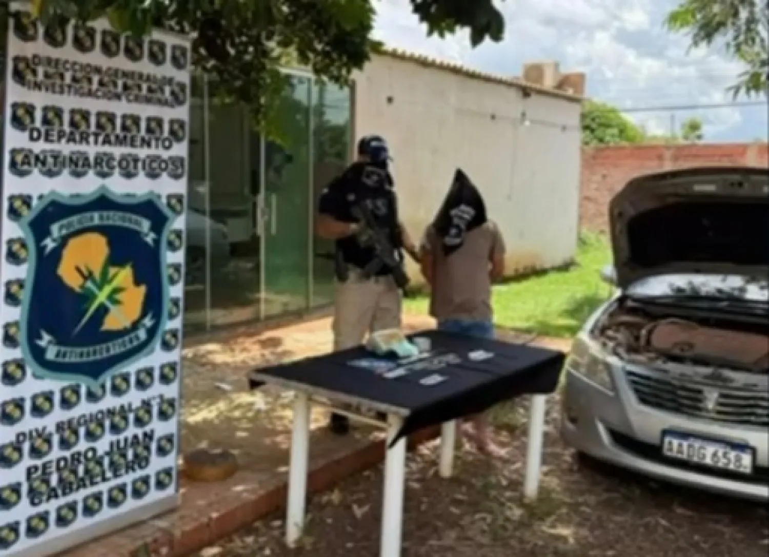 Allanan vivienda en Pedro Juan e incautan 1 kilo de crack en operativo antidrogas