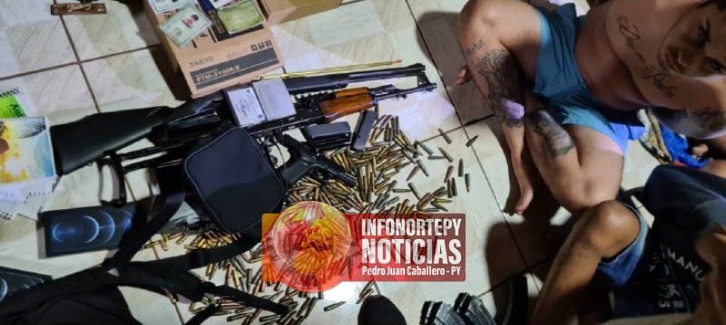 Policía captura a presuntos miembros del PCC e incauta armas de guerra en PJC