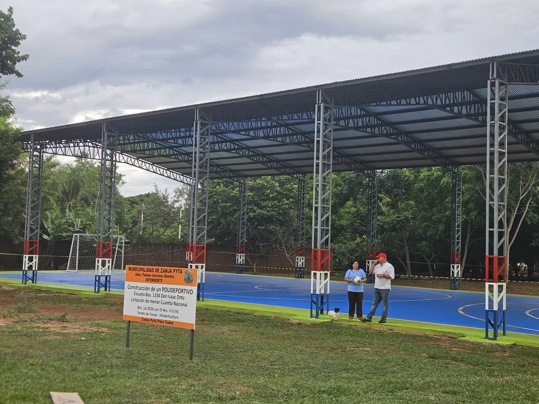 Preparan inauguración de Polideportivo en Fortuna Guazú