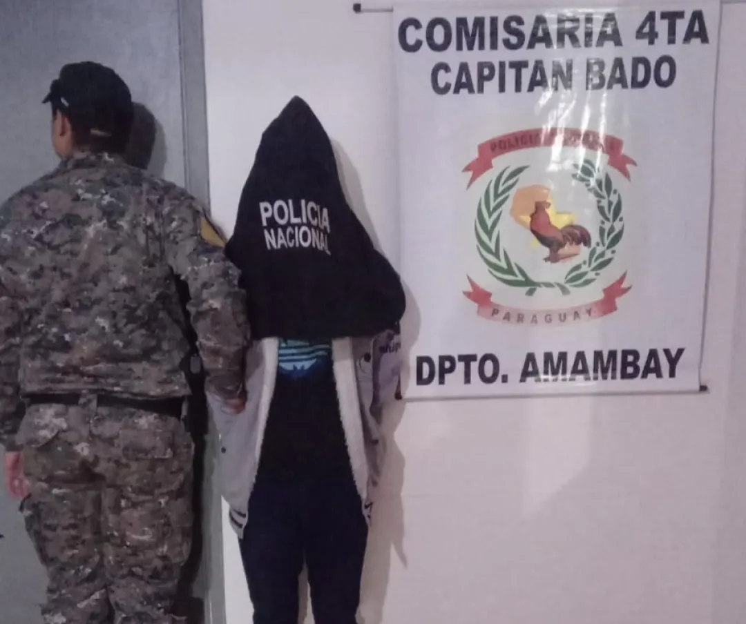 Rápido accionar policial detiene a delincuente en Capitán Bado tentativa de hurto