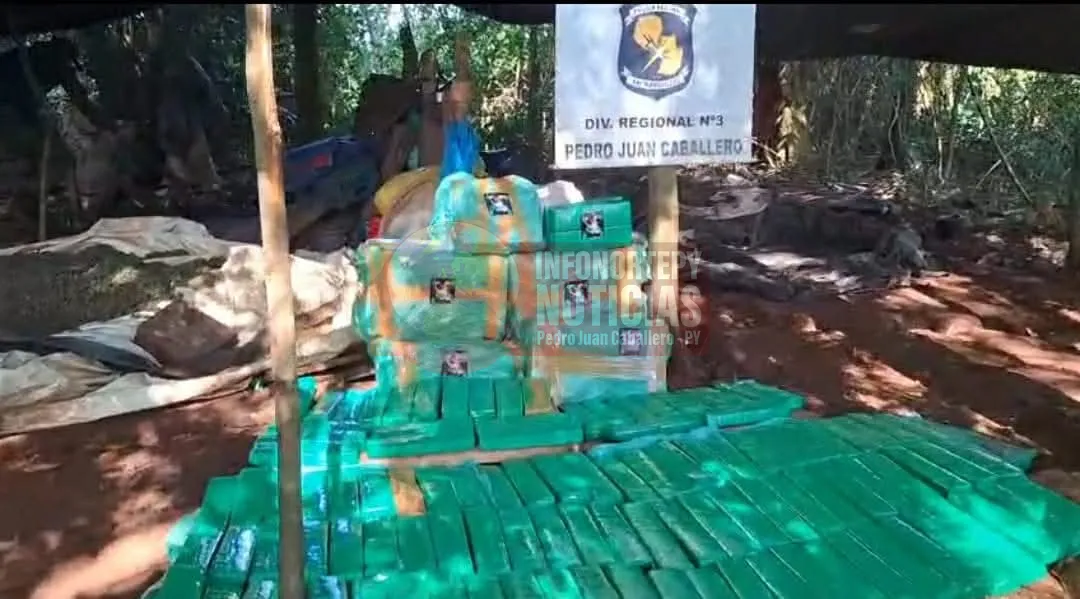 Antinarcóticos incautan e incineran toneladas de marihuana en zona de Pedro Juan