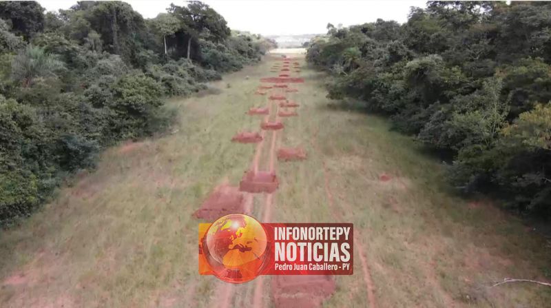 Antinarcóticos de Cápitan Bado destruyeron pista narco e incauta tambor de combustible de aviación