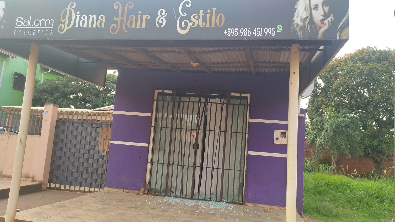 Atacan con casi 50 tiros un local comercial en Pedro Juan.