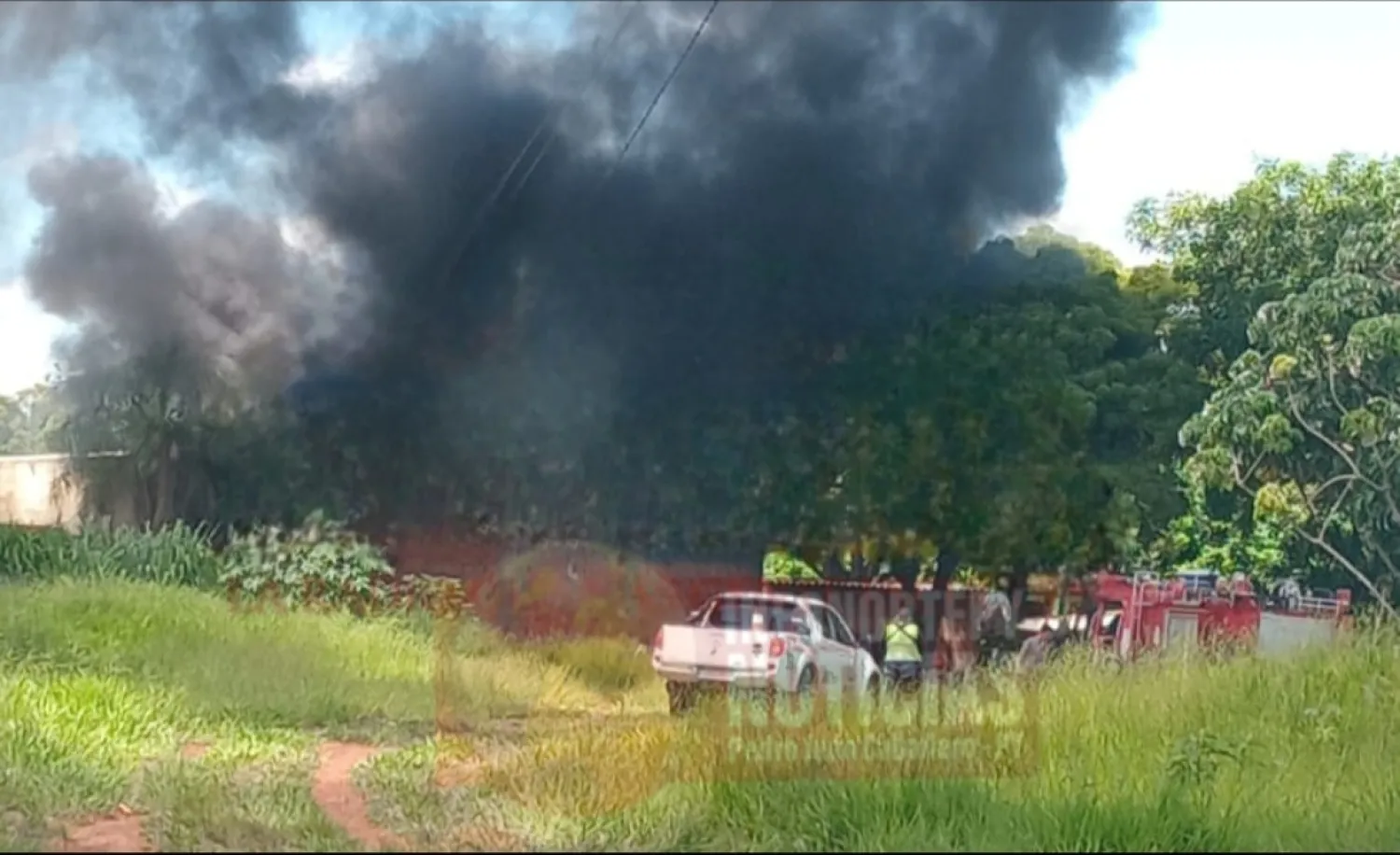 Incendio afectó depósito del Grupo Gonzalito de Pedro Juan