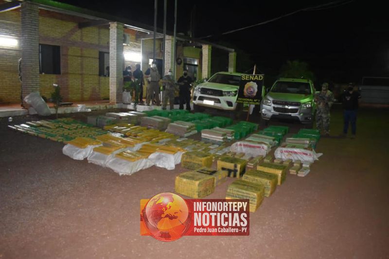 Senad incautó más de 2 toneladas de marihuana en Zanja Pyta
