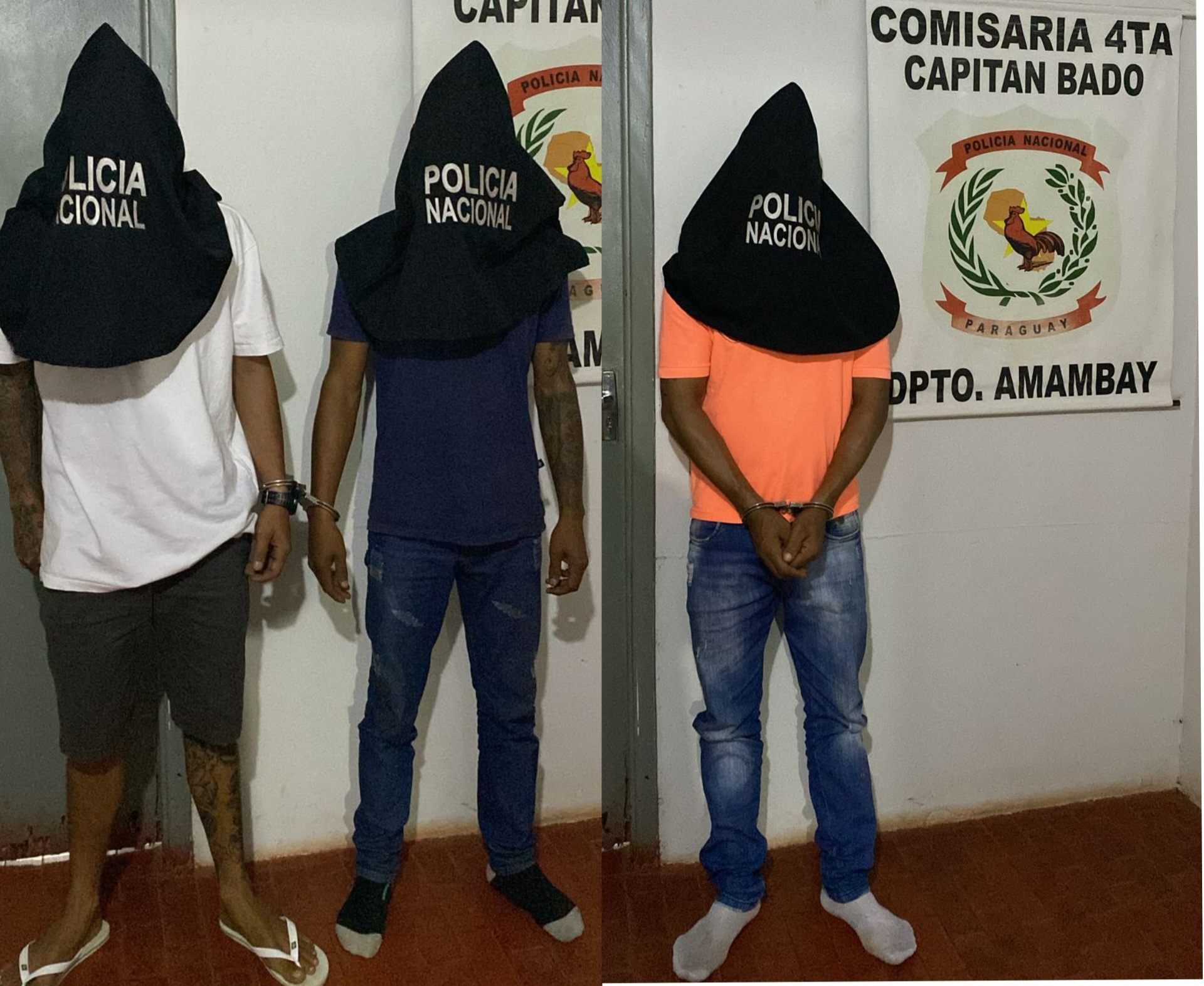 Policia y Fiscalía de Capitán Bado realizaron redada y detuvieron a varias personas.