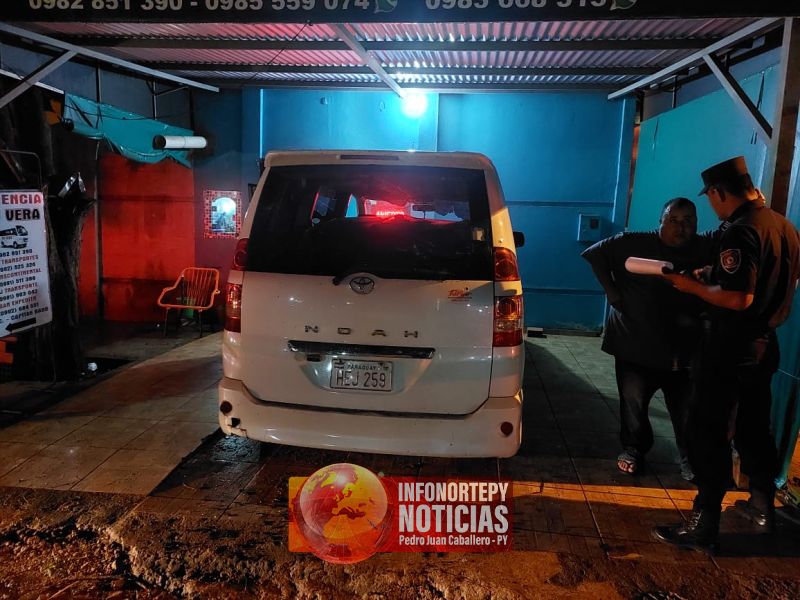 Disparan contra una furgoneta en Pedro Juan