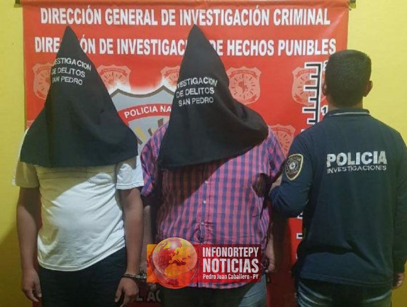 Candidatos son detenidos por doble homicidio en Nueva Germania