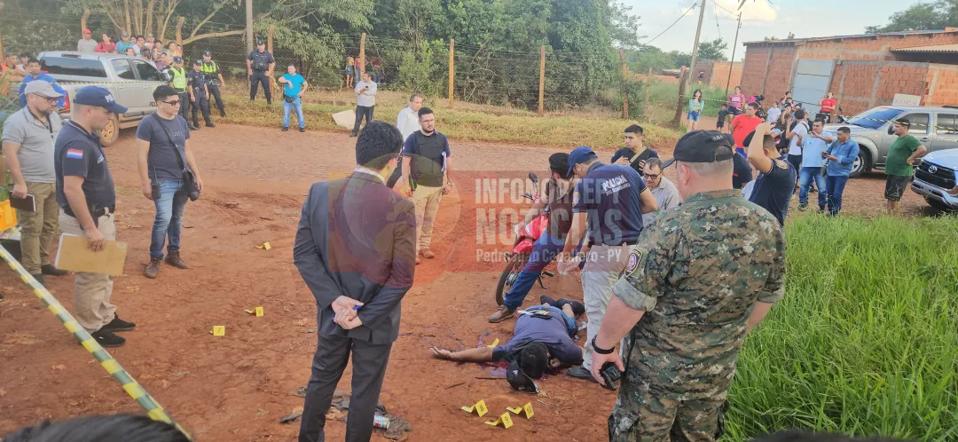 Asesinan a tiros a hombre en plena vía pública de Pedro Juan
