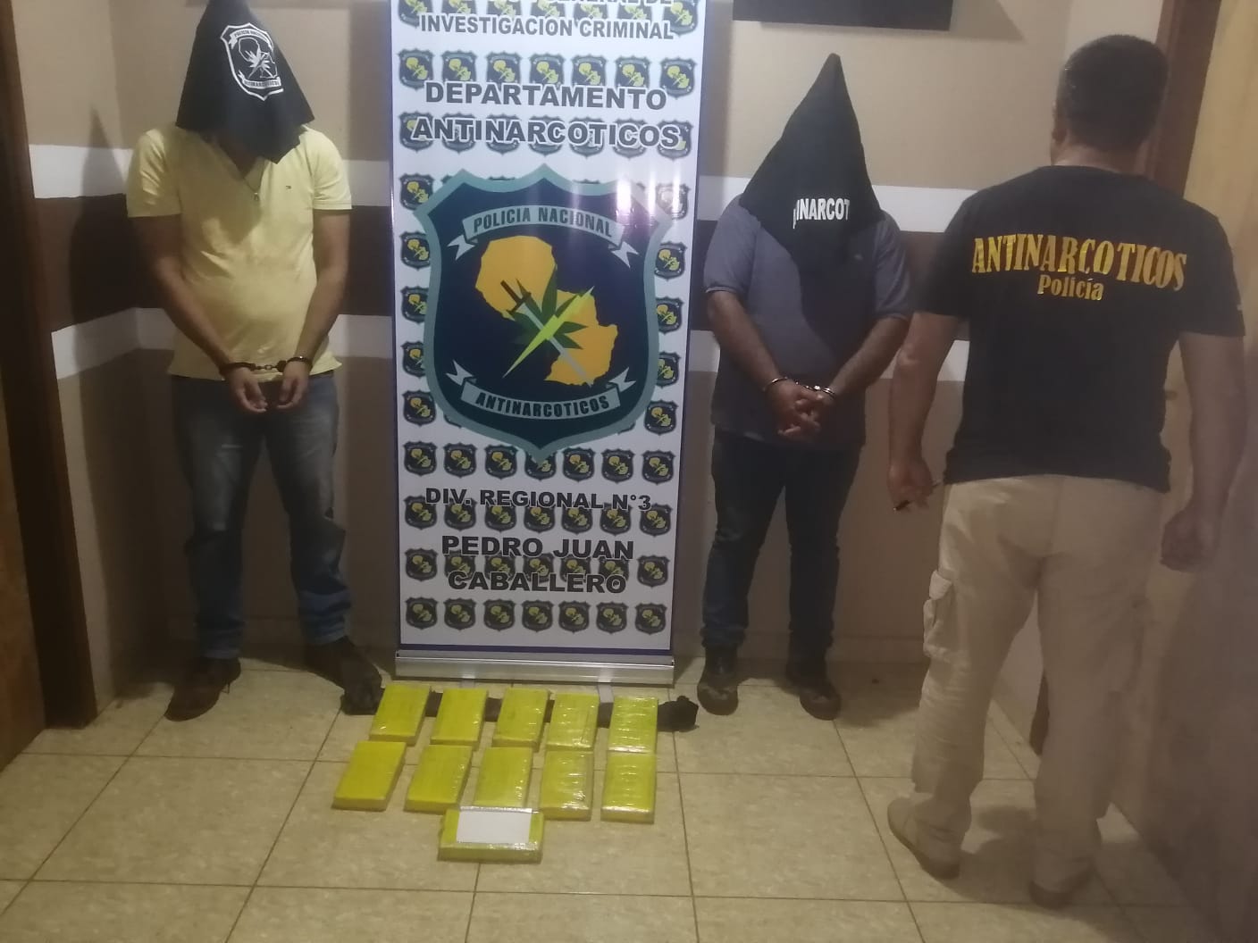Dos detenidos rn Zanja Pyta por intentar pasar más de 11 kilos de cocaína a Brasil