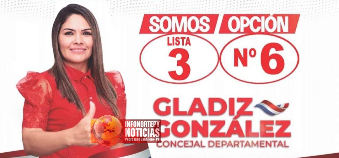 Gladiz González la Concejal Departamental de la gente en la preferencia