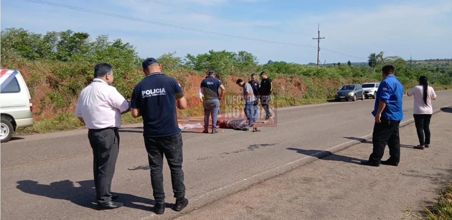 Hallan cadáver de un hombre sobre la Ruta PY08 en Bella Vista Norte