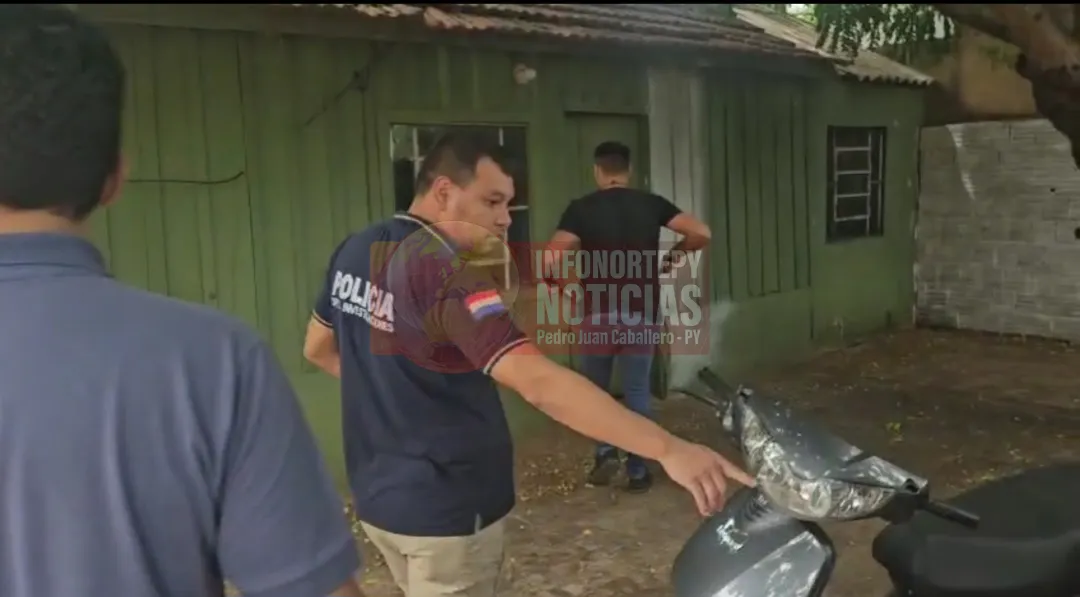 Incautan drogas y evidencias tras robo agravado en Pedro Juan