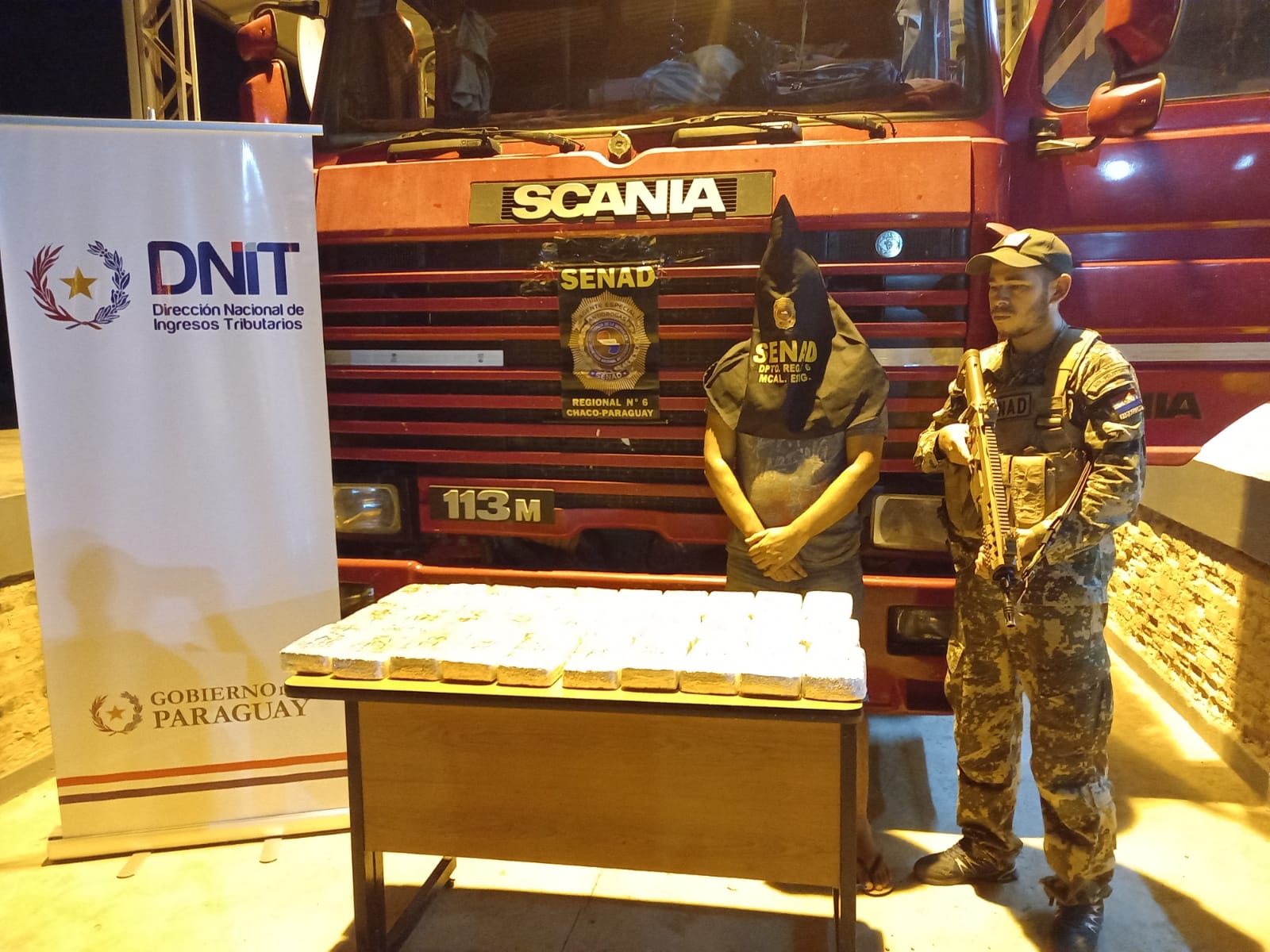 Senad incauta 31 kilos de cocaína de alta pureza en la frontera con Bolivia