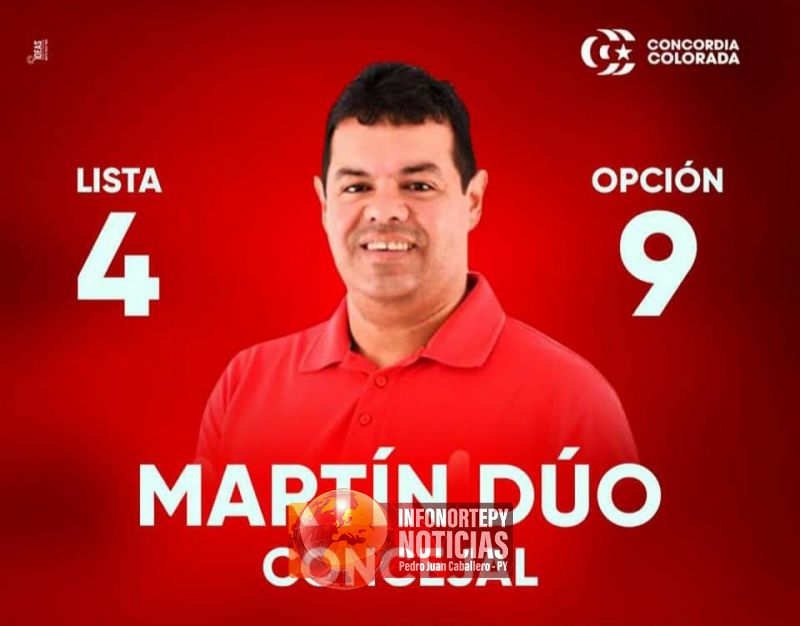 Martin Duo lidera encuestas para la concejalía en Pedro Juan