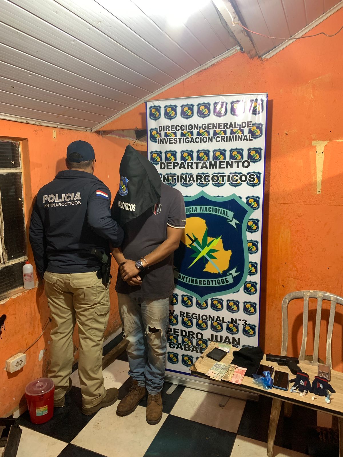 Antinarcóticos allanó "Gomeria" en Pedro Juan