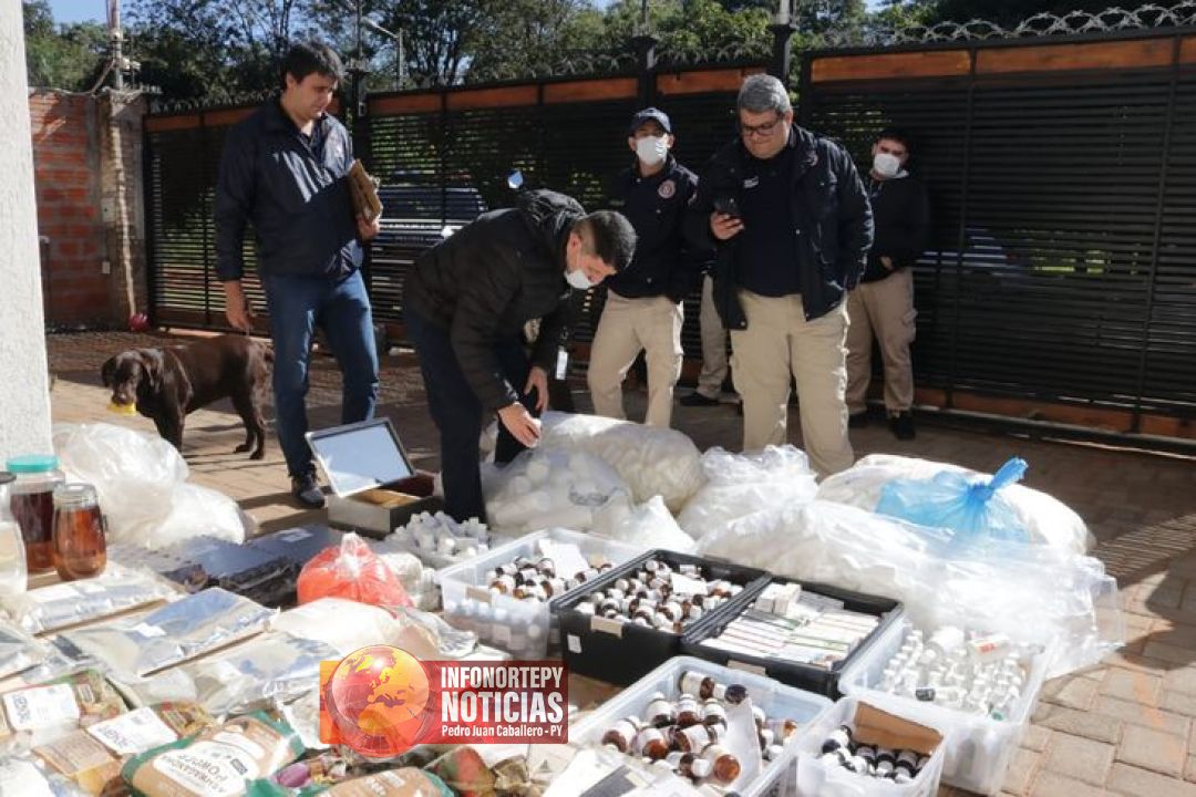 Incautan medicamentos no autorizados de una vivienda de Luque