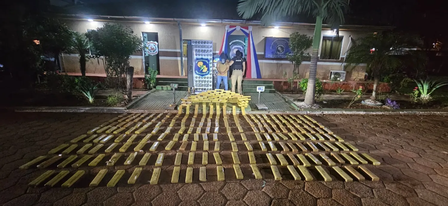 Allanamiento en Pedro Juan deja un detenido y más de 500 kilos de marihuana incautados