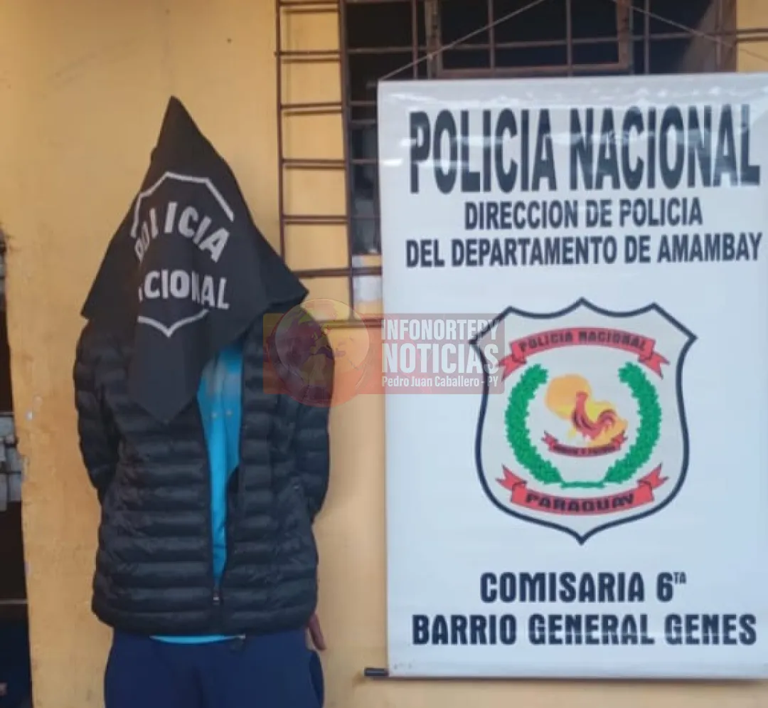 Detienen a un hombre por hurto de motocicleta en Pedro Juan