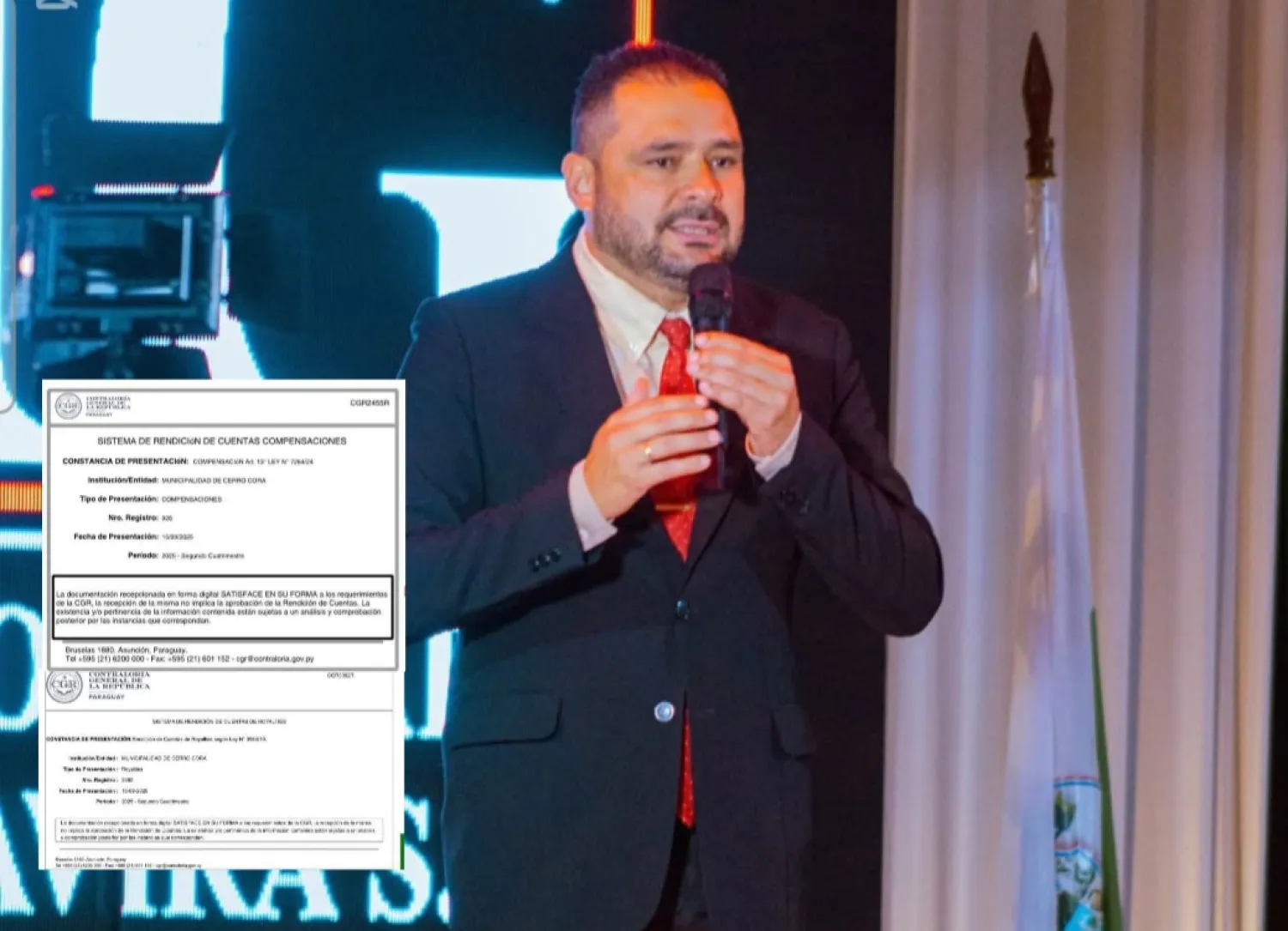 Cerro Corá presenta rendición de cuentas del segundo cuatrimestre 2025 ante la Contraloría