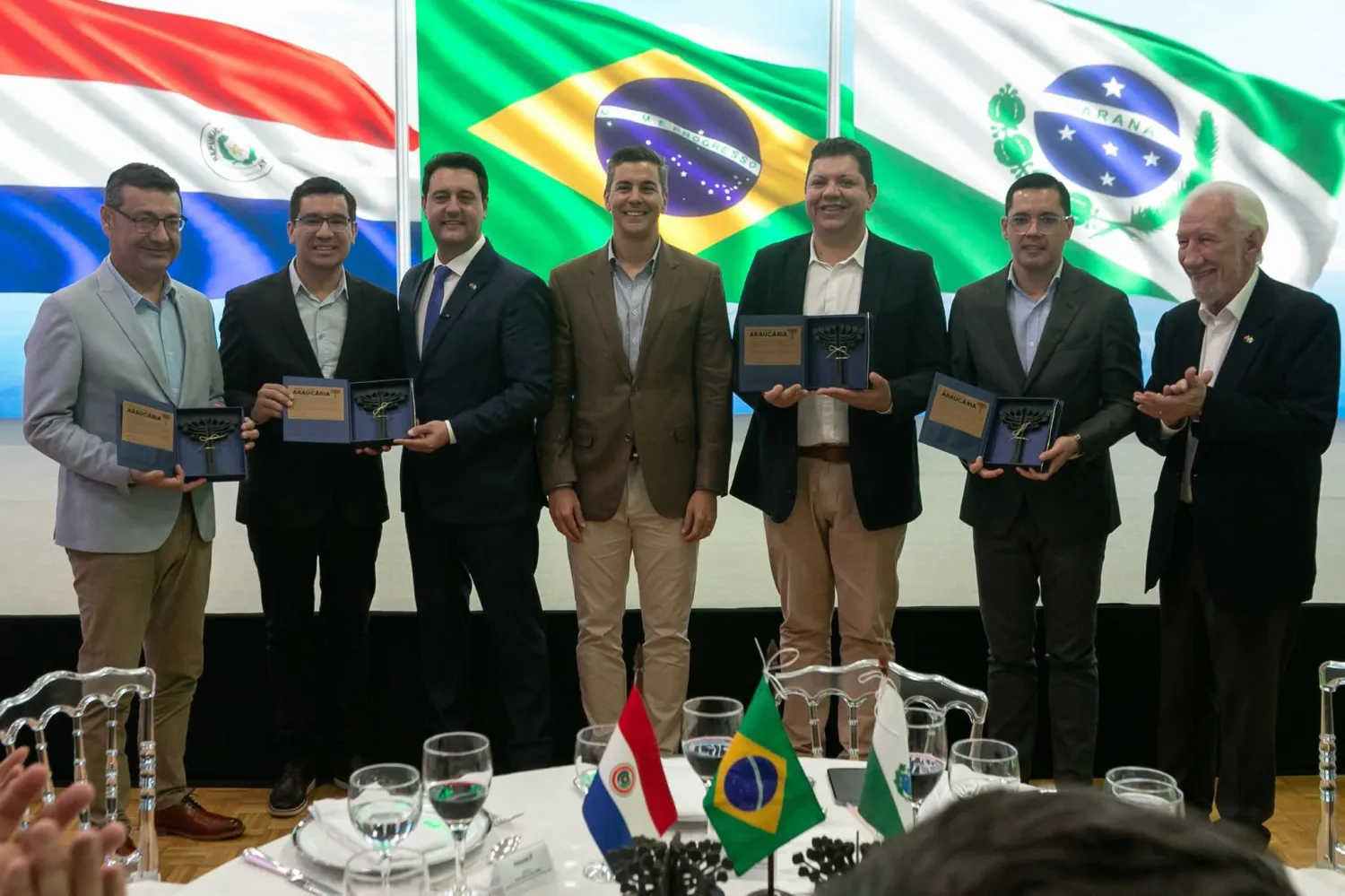 Gobernador de Amambay acompaña al Presidente Santiago Peña en visita oficial a Curitiba