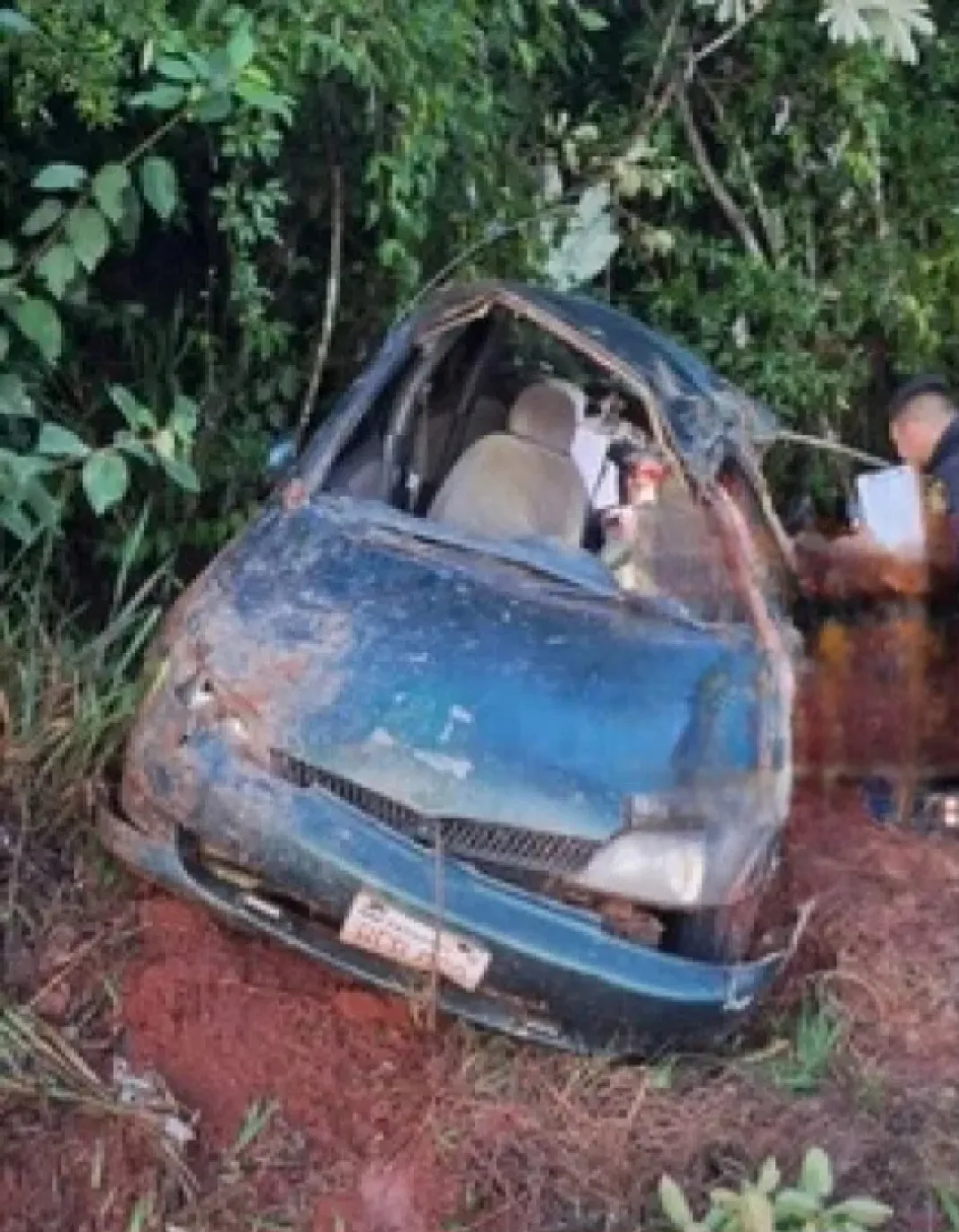 Trágico vuelco en ruta PY 08 deja un muerto y varios heridos cerca de Bella Vista Norte