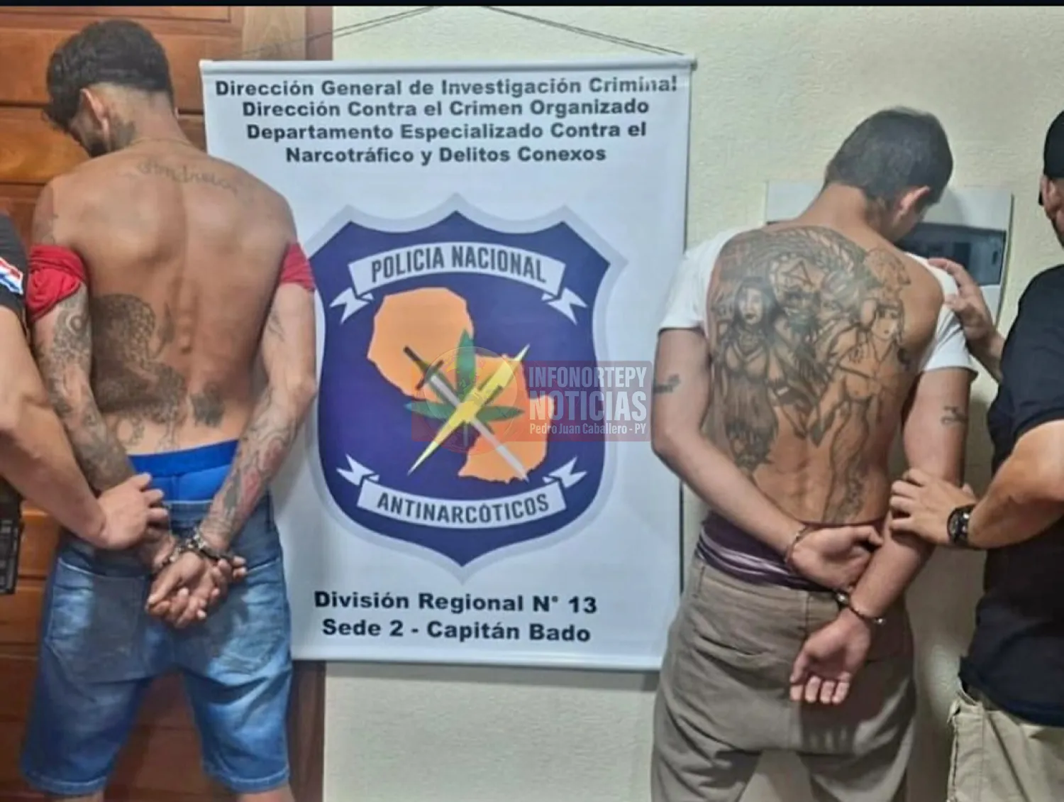 Peligrosos miembros del Comando Vermelho fueron detenidos en Capitán Bado