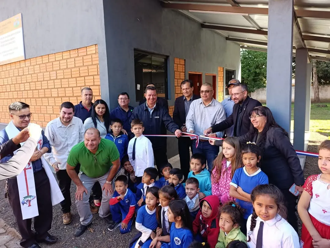Intendente de Zanja Pytã inauguró nuevas aulas y sala administrativa en escuela