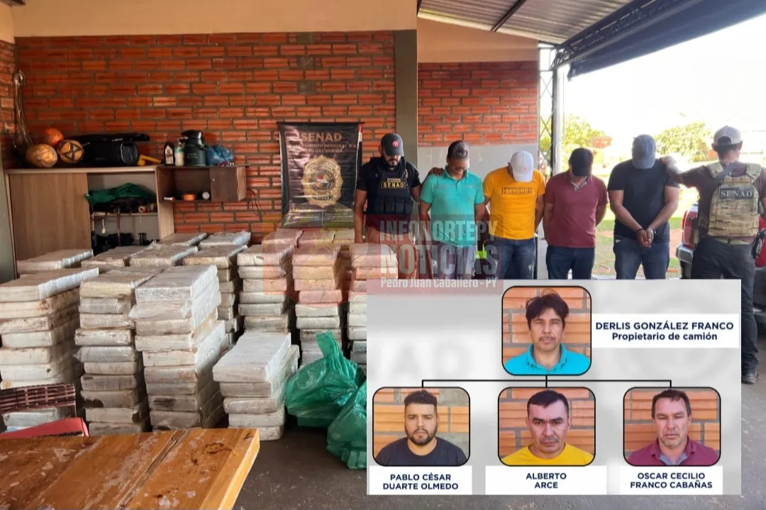 Pedrojuaninos detenidos con más de dos toneladas de marihuana en La Paloma