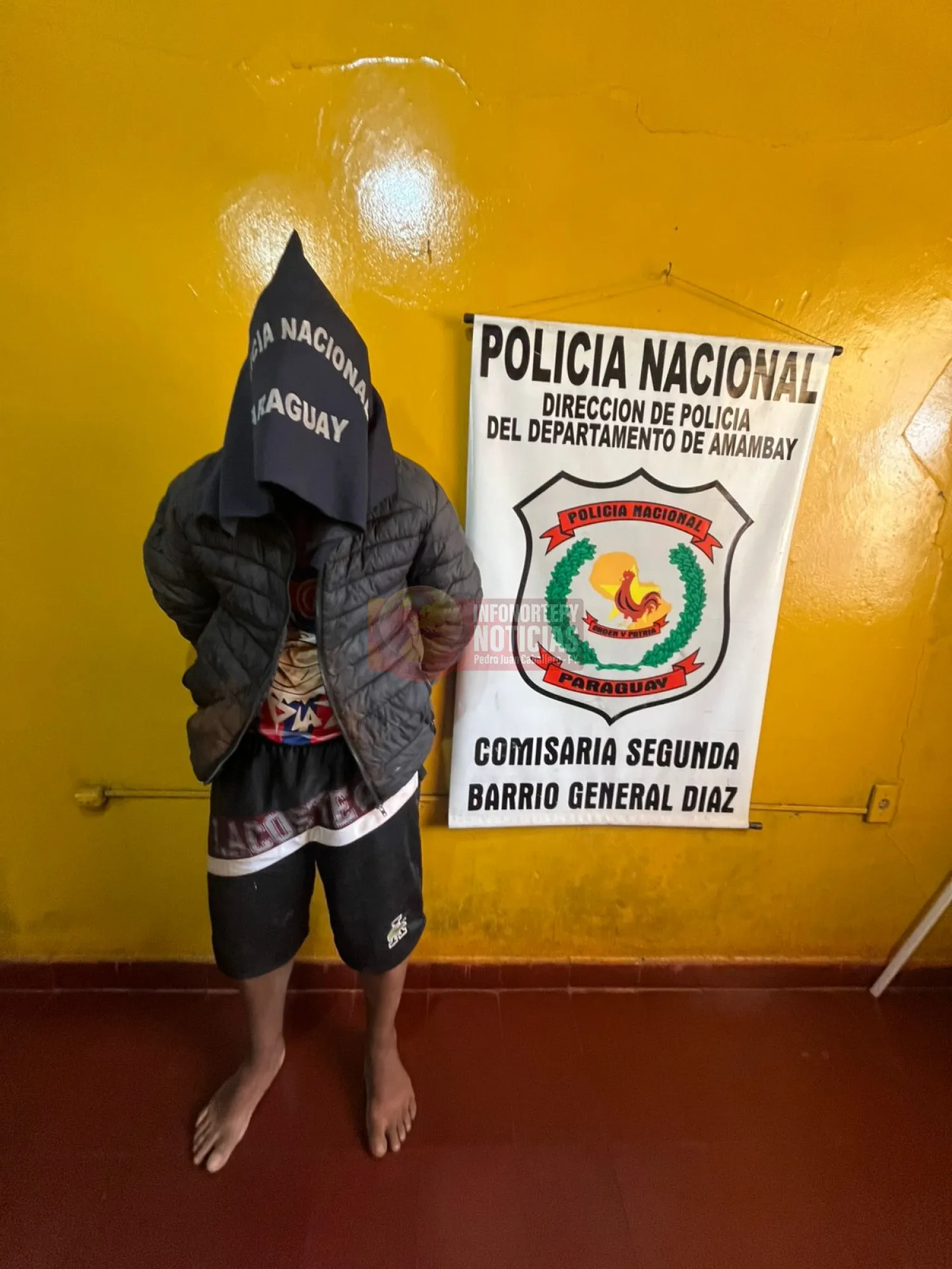 Aprehenden a joven brasileño en flagrancia tras robo en Pedro Juan