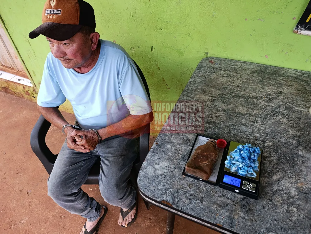 SENAD incauta droga, motocicleta y detiene a reincidente en Pedro Juan