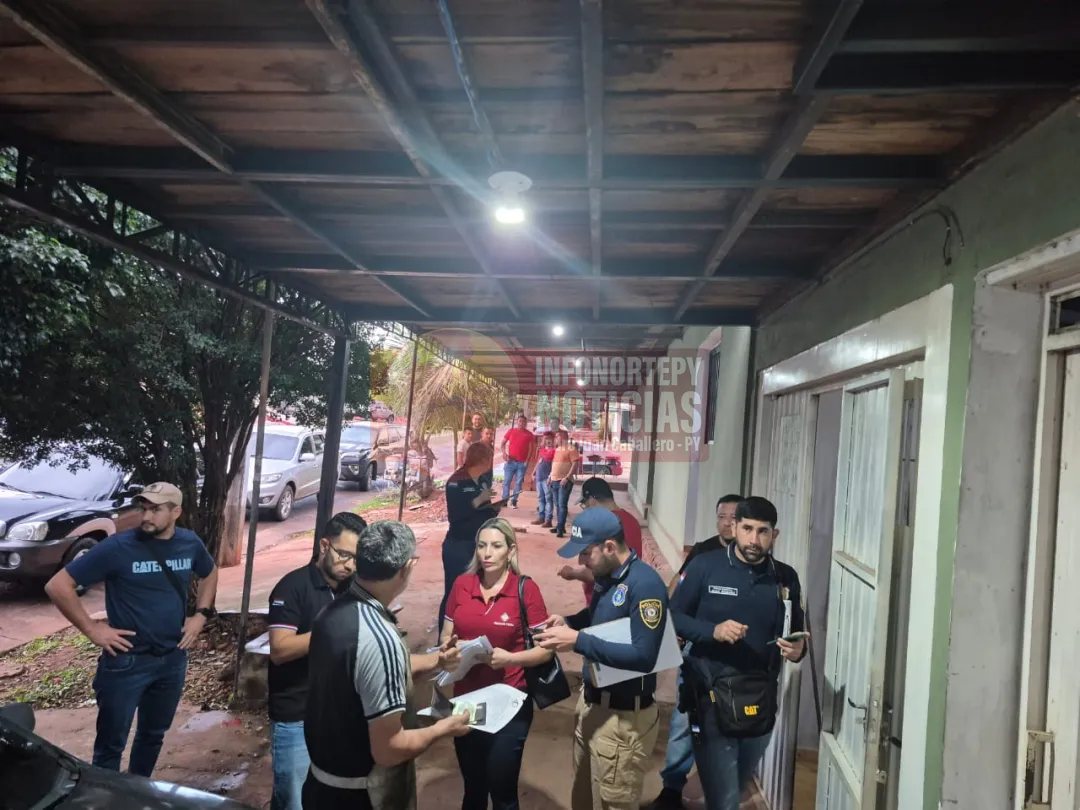 Allanamiento en Pedro Juan tras la pista de sicarios