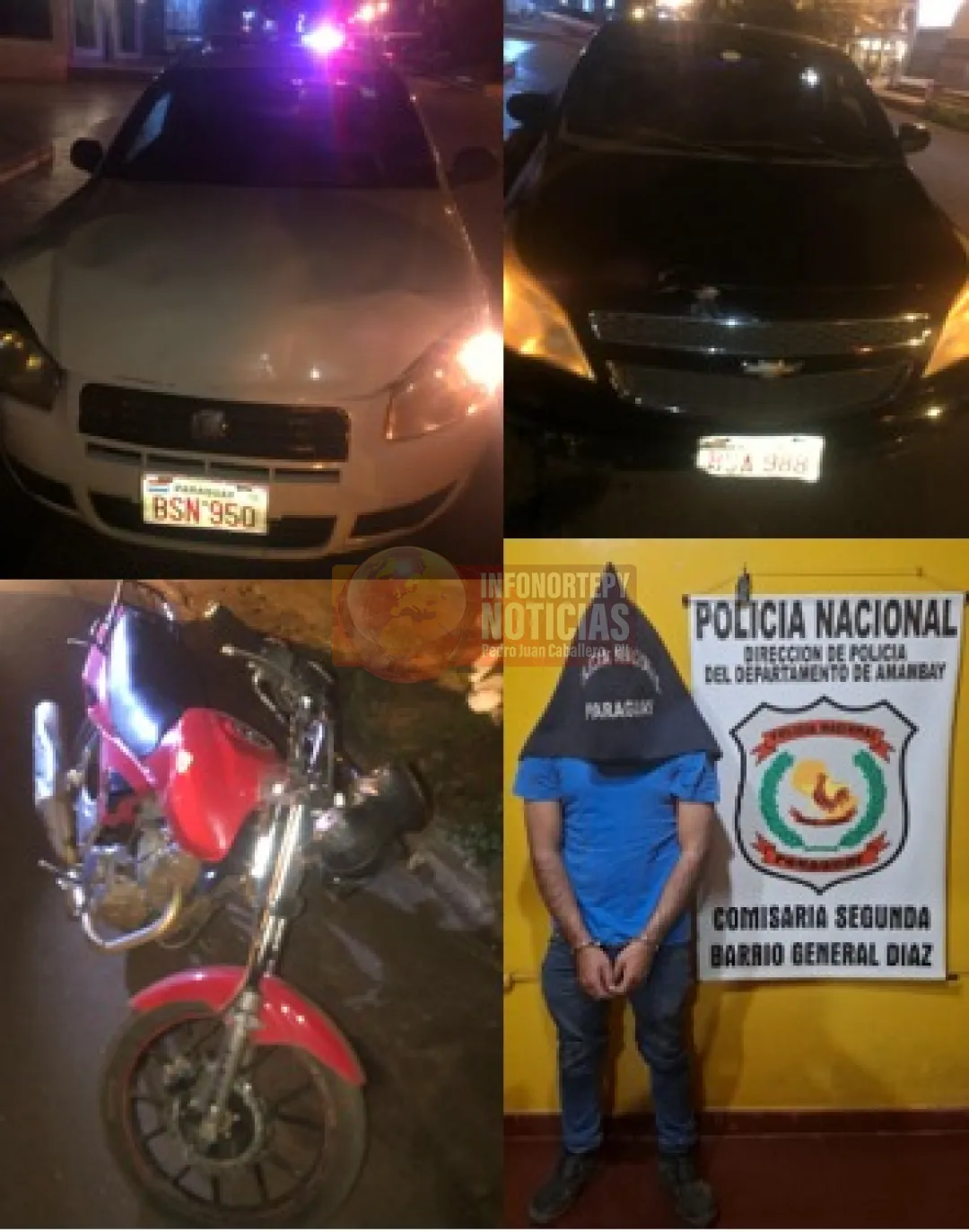 Motociclista ebrio causa triple choque en Pedro Juan