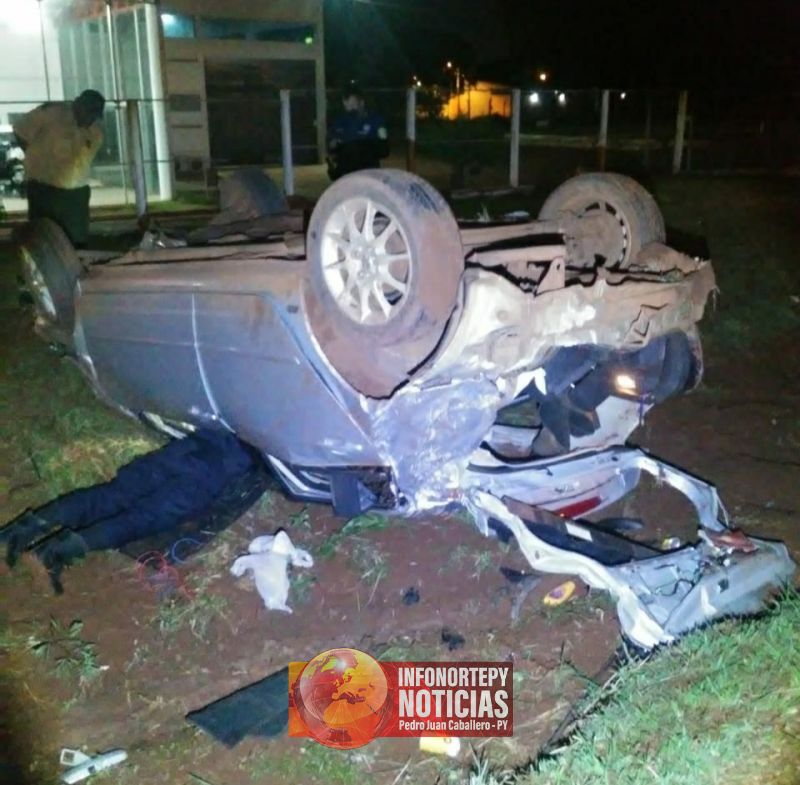 Aparatoso accidente en Pedro Juan
