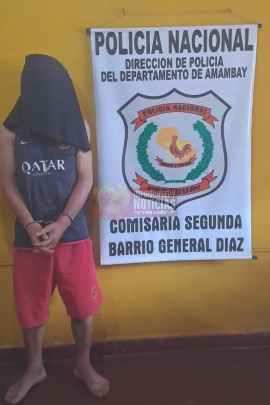 Aprehenden a supuesto ladrón de domicilios en Pedro Juan