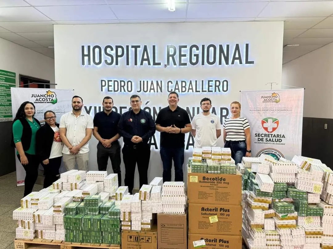 Gobernador entregó lote importante de medicamentos al Hospital Regional de PJC