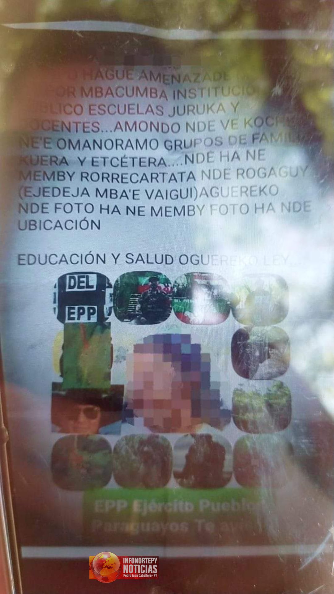 Indígena denuncia amenaza de muerte por parte del EPP en el distrito de Cerro Corá