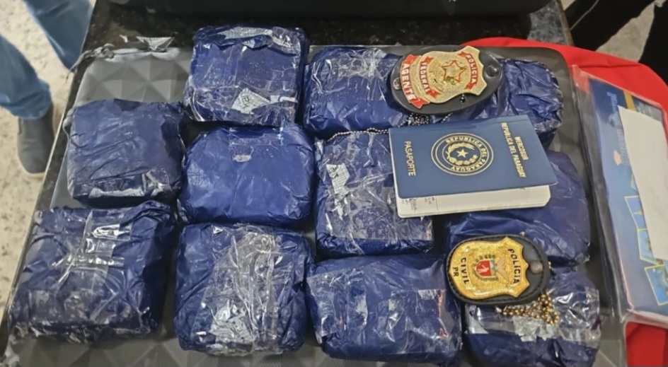 Joven paraguayo con destino a Francia cae con cocaína en aeropuerto de Foz de Iguazú