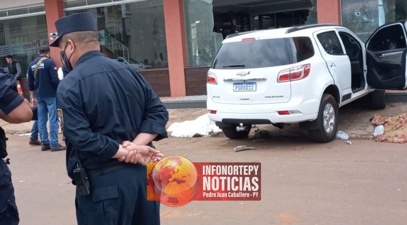 PCC: Conductor de camioneta sería el objetivo de atentado en Pedro Juan