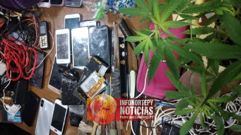 Incautan cocaína, celulares y plantines de marihuana del pabellón de mujeres de Concepción