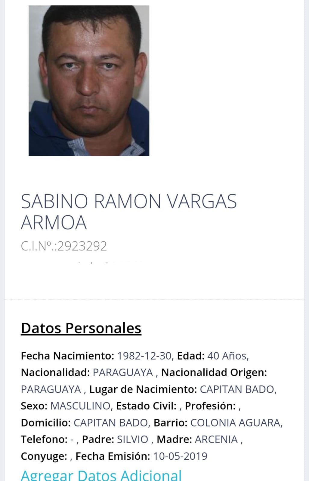 Cuñado asesinado de Aguacate tenía orden de captura, pero no figuraba en el sistema de la Policía