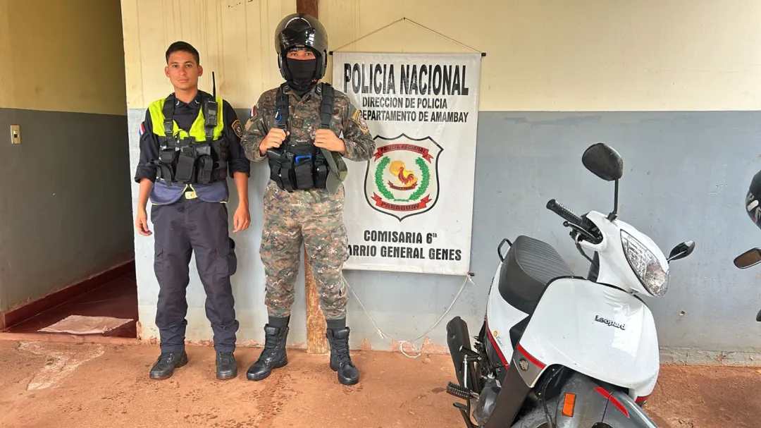 Recuperan Motocicleta Hurtada en Local Comercial de Pedro Juan