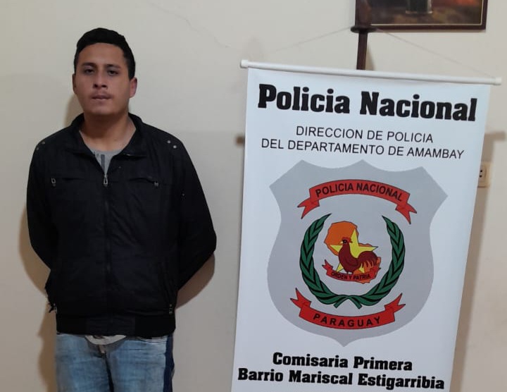 Detienen a supuesto autor de hurto en Pedro Juan