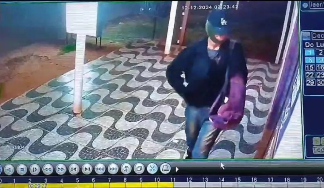 Solitario delincuente roba tienda en el Barrio Obrero de Pedro Juan