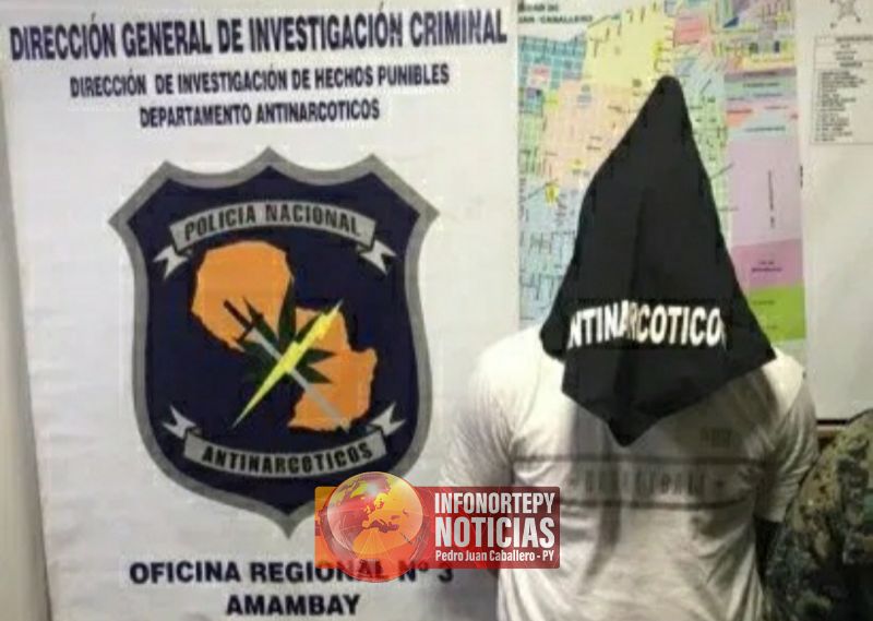 Antinarcóticos de Pedro Juan detiene a presunto miembro de Comando Catarinense