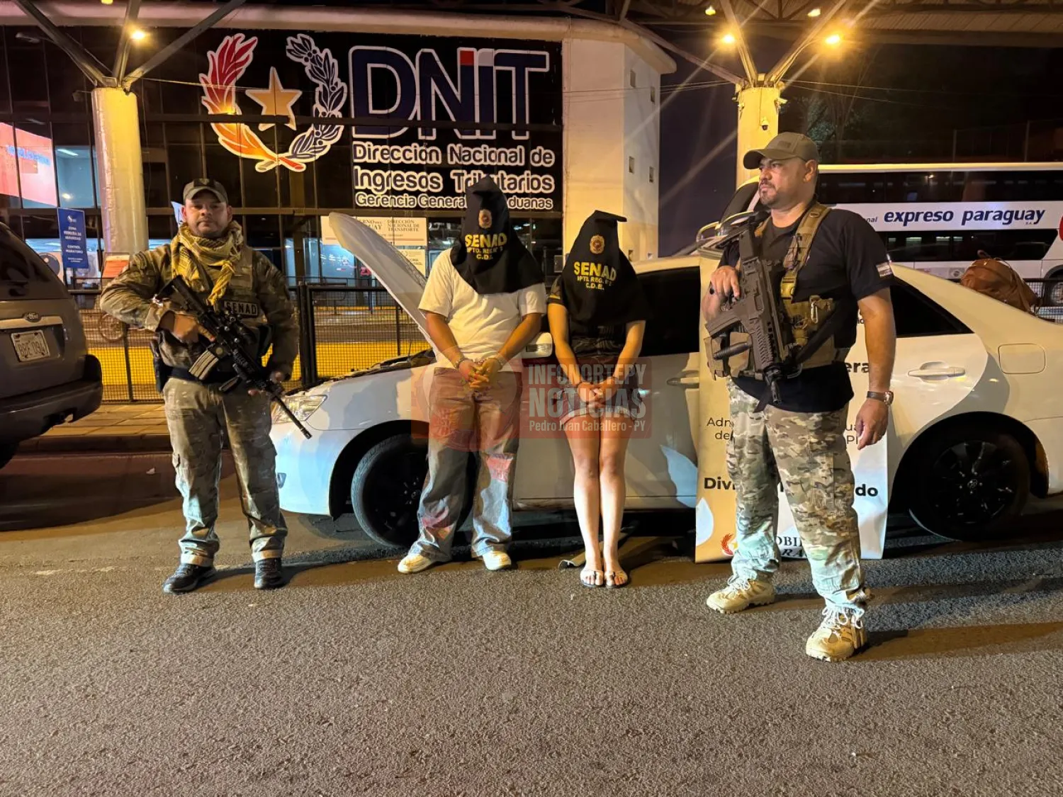 SENAD incauta más de 133 kilos de marihuana en control preventivo en el Puente de la Amistad