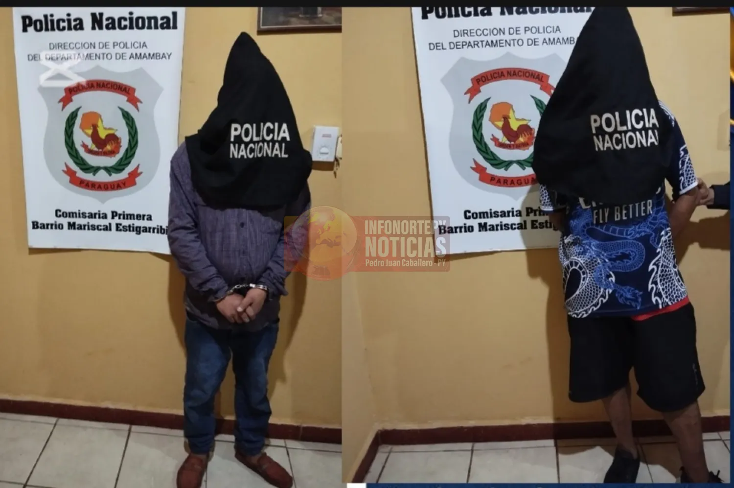 Detienen a dos hermanos con frondosos antecedentes en Pedro Juan